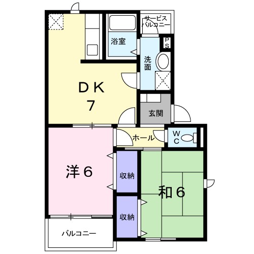 ＣＲＥＳＴＡＬＬ　ＫＢ 間取り図