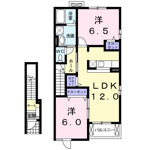 ピアチェーレⅡ 間取り図