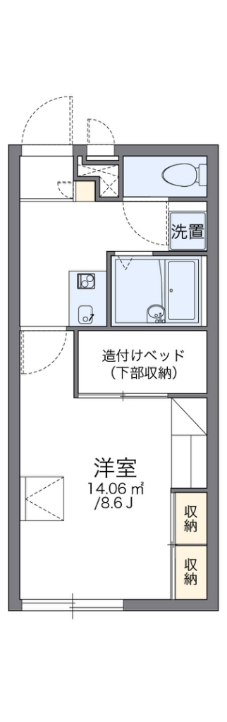 レオパレスとよしま 201号室 間取り