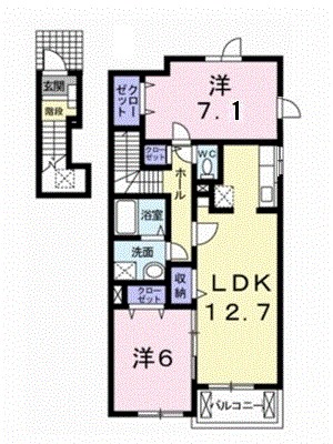 プロムナードさつき 間取り図