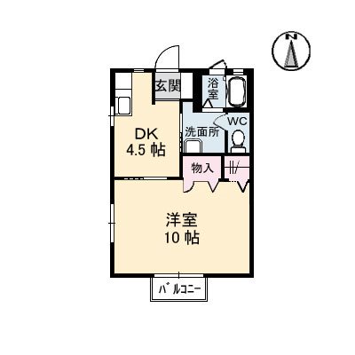 ディアス住吉Ⅱ 201号室 間取り