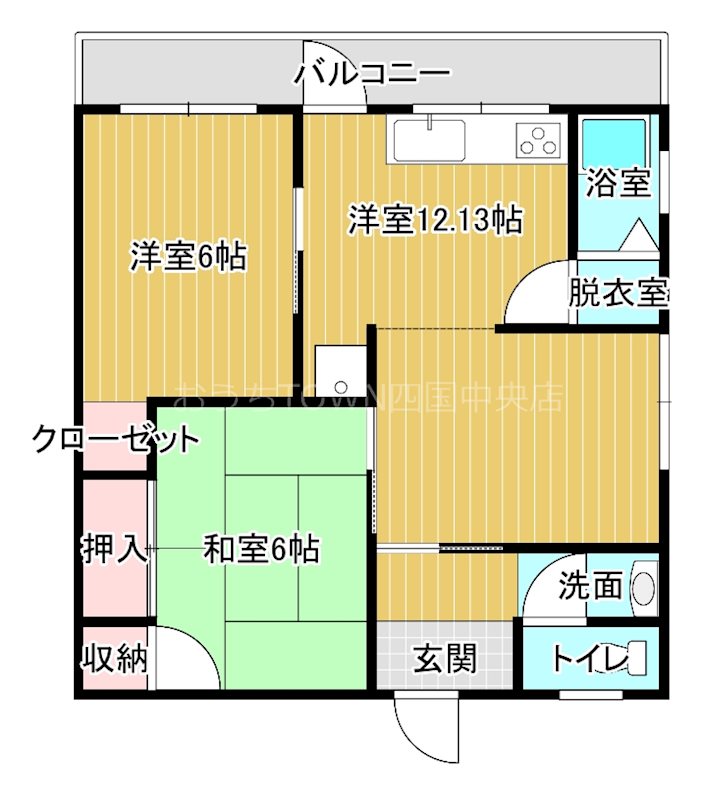 武村マンション上柏　A 303号室 間取り