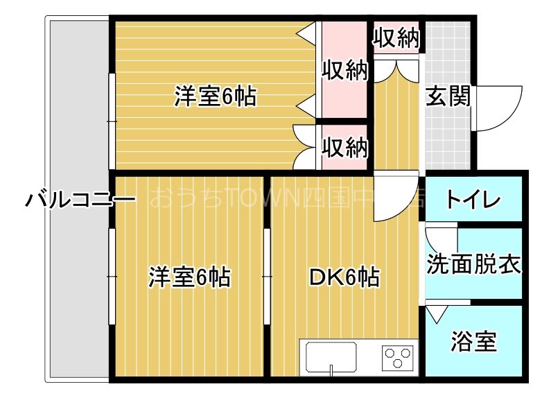 メゾン新珠 203号室 間取り