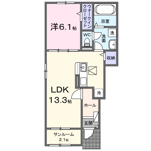 パルボヌール 間取り図