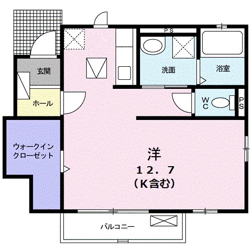 ラ　ルーチェ　Ａ 101号室 間取り