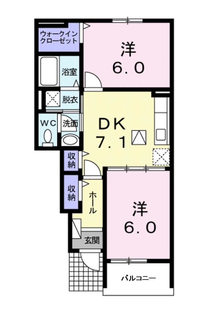 プリマヴェーラブリサ 間取り図