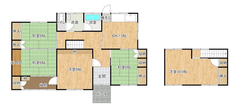 萩生2649-2貸家 間取り
