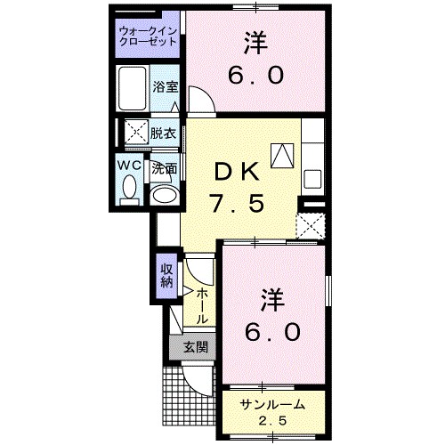 ルーナ　クレシエンテ 間取り図