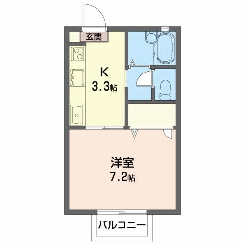 ディアス徳常  203号室 間取り