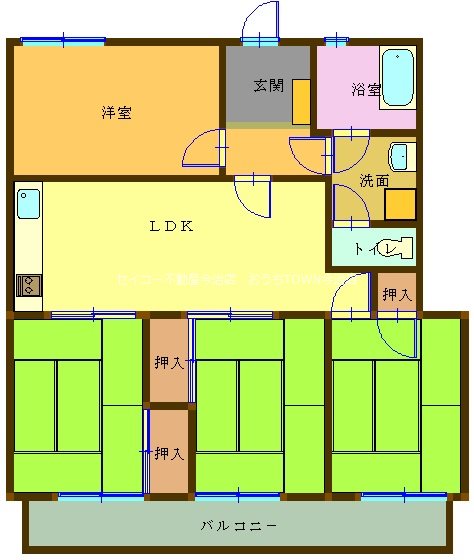 高木第７ビル 502号室 間取り