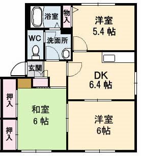 アークヒルズ中村 H 118号室 間取り