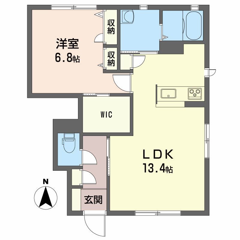 U.T.S.金栄　A棟  間取り図