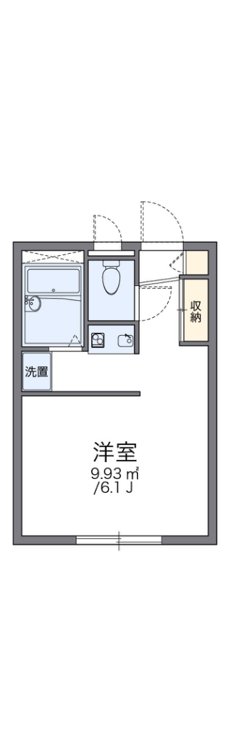 レオパレスミレニアム 203号室 間取り