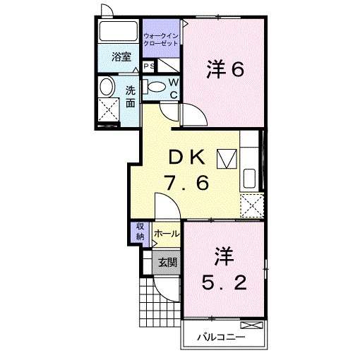 ピュア　サイトＢ 103号室 間取り