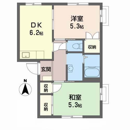 ハーティハイツ繫本  間取り図