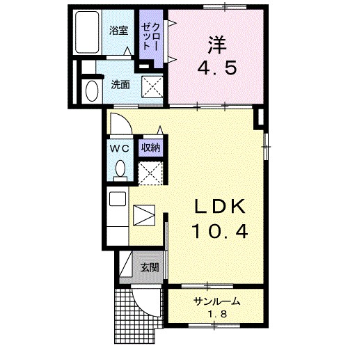 スカイ・ガーデンⅠ 間取り図