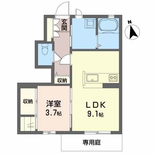 シャーメゾン・ディモア 間取り図