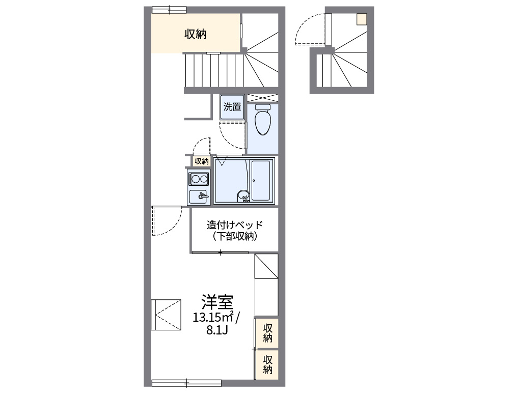 レオパレス川之江中央 間取り図