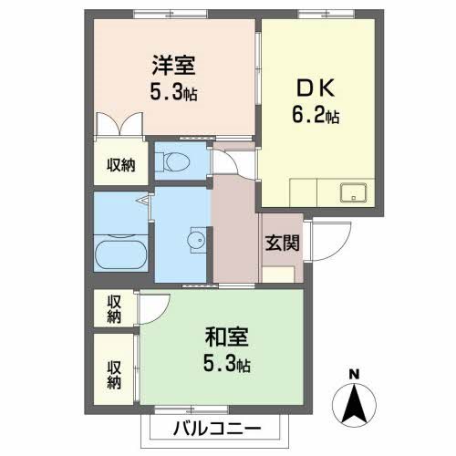 ハーティハイツ繫本  間取り図