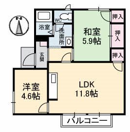 フレグランスいしや 間取り図