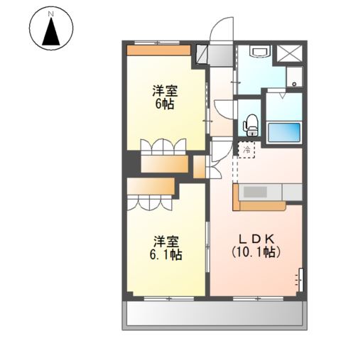 サンライズ・Ｍ 間取り図