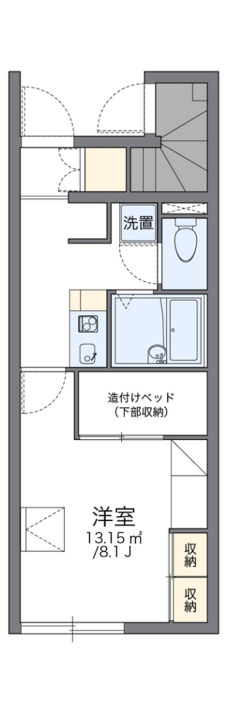 レオパレス森蔵 108号室 間取り