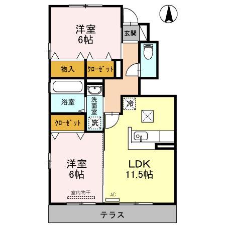 デミコリーヌ　A 間取り図