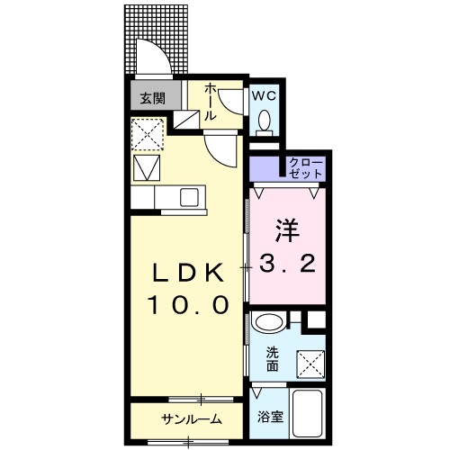 サンリット・エンゼルＡ 間取り図