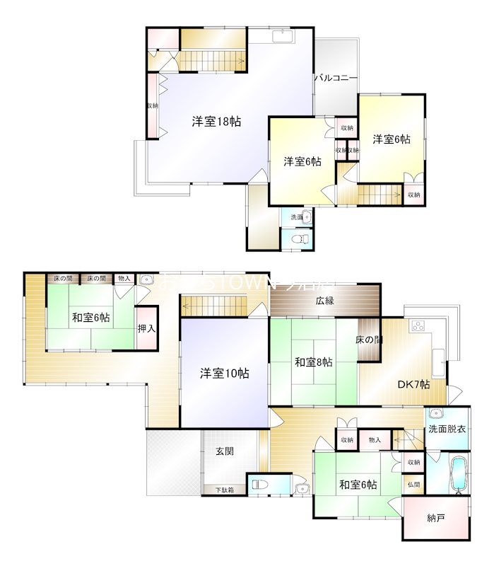 八町西HM貸家 間取り