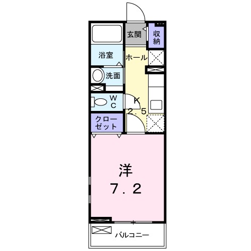 イート　ハーブⅡ 205号室 間取り