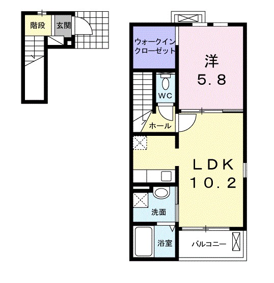 ジュネス・ヌーベル 間取り図