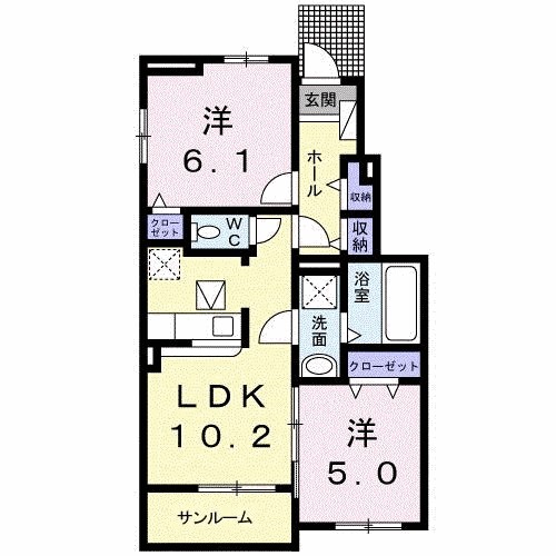 エスポワール　Ａ 間取り図