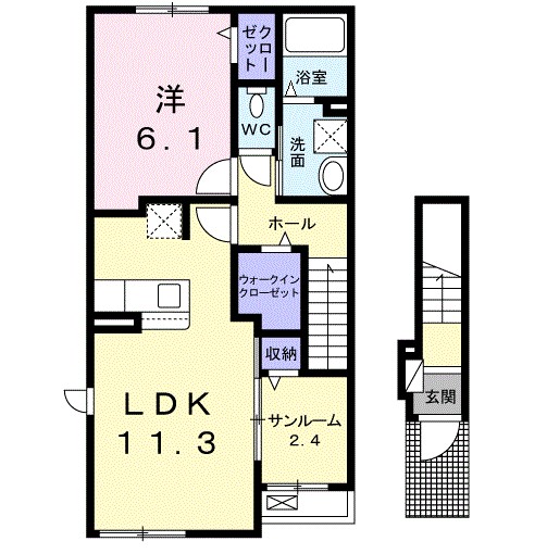 カーサ　Ｍ 間取り図