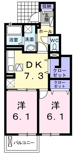 イオラニ２３　Ａ 間取り図