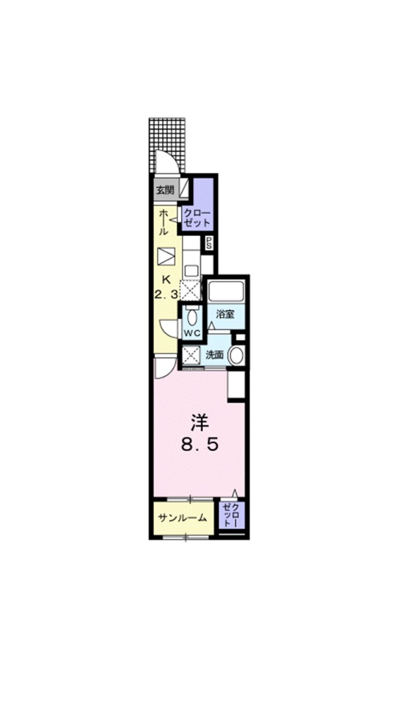 サンリット四国中央　Ａ 間取り図