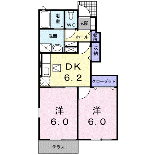 ラ　ポルト　ドゥ　ドゥマン　Ⅱ 間取り図