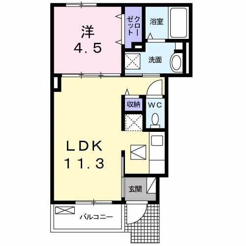 ポルトボヌール４８　Ⅱ 間取り図