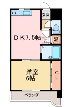 第３サンワビル  245号室 間取り