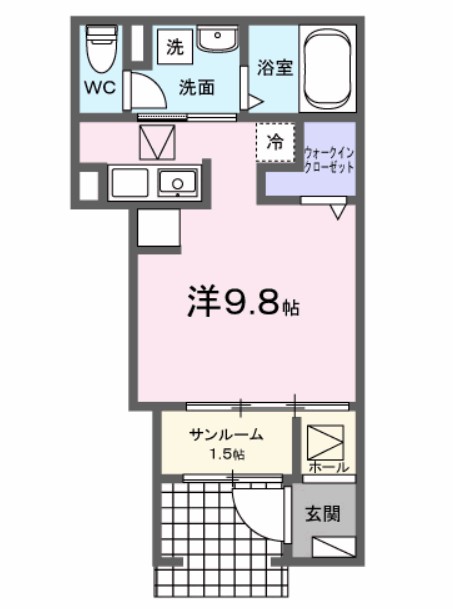 カルムⅢ 間取り図