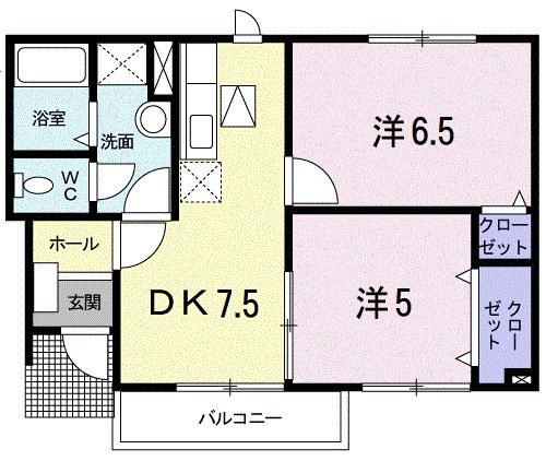 セゾン　ド　ブールＡ 間取り図