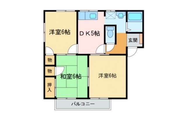 メゾンラフォーレⅡ　  107号室 間取り