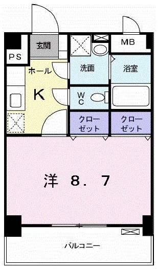 モンシェ　モア・Ⅱ 605号室 間取り