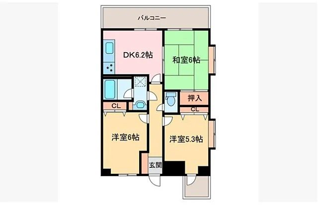 ダイアパレス新居浜 1001号室 間取り