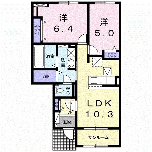 シャトードゥレーヴ　Ⅱ 間取り図