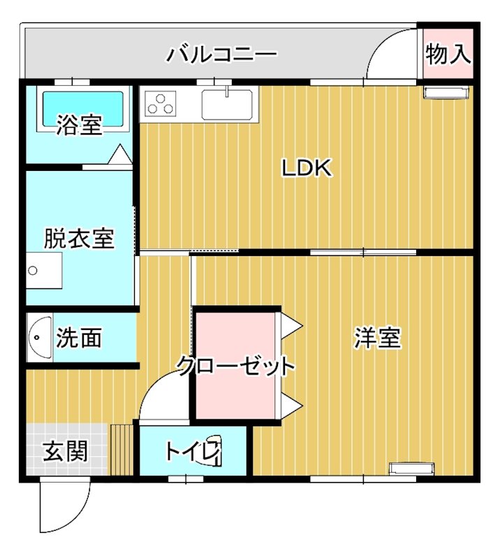 アカツキマンション 305号室 間取り