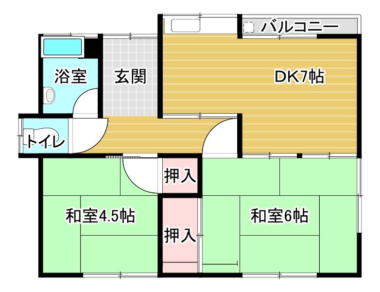 武内貸家 間取り