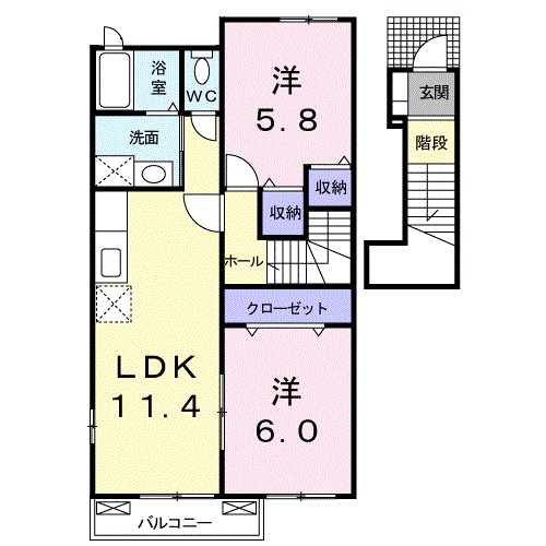 イート　ハーブ　Ⅲ 間取り図