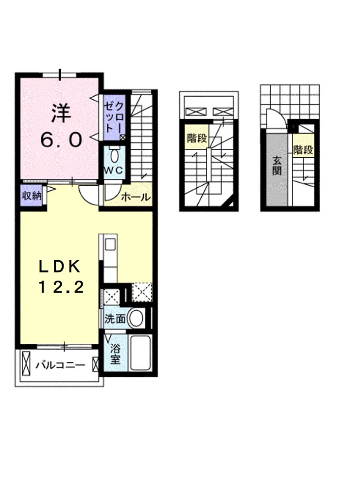 アミューゼ・クレールⅡ 間取り図