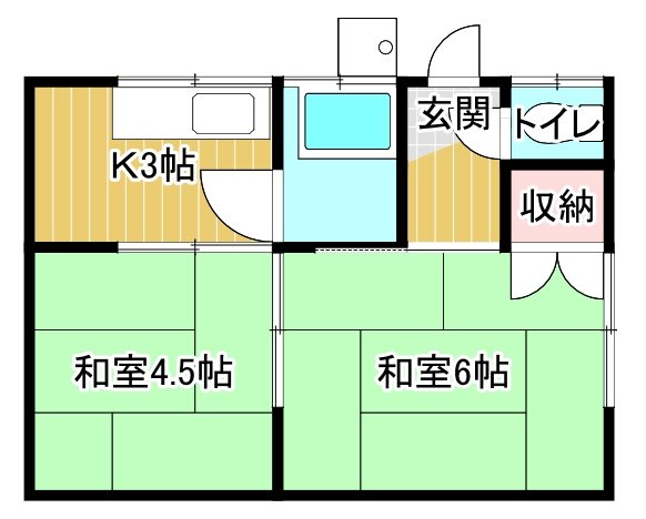 アエル立花 10号室 間取り