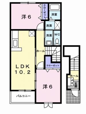エアリーヴィラＮ 202号室 間取り